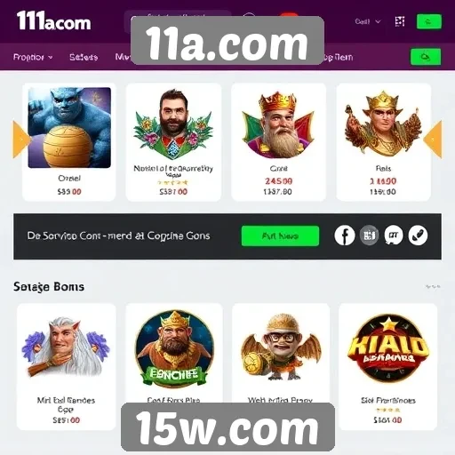 Comparativa de bônus e promoções do 11a.com